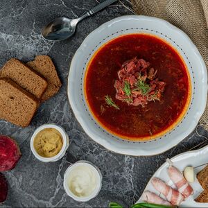 Копченый борщ