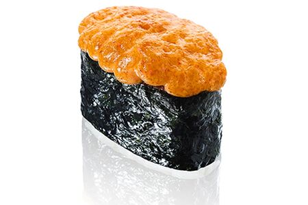 Запеченные суши с мидиями