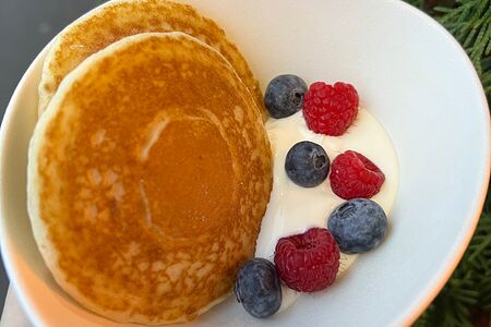 Оладьи со сметаной