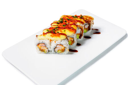 Ролл запеченный с креветкой