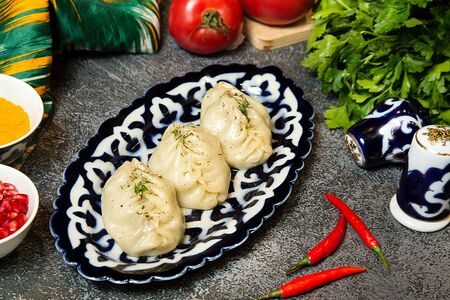 Узбекские манты с говядиной