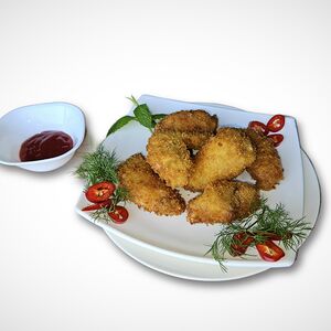 Жареные куриные крылышки