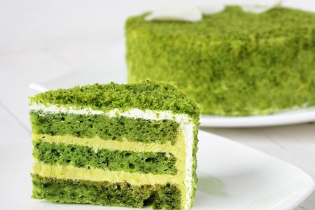 Торт Фисташка-шпинат