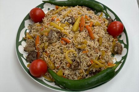 Плов по-узбекски из говядины