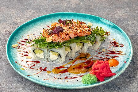 Татаки ролл с лососем