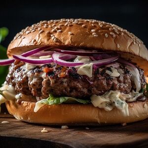 Бургер с ягненком