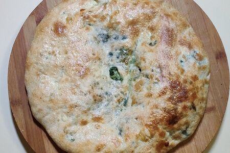 Хачапури с сыром и шпинатом