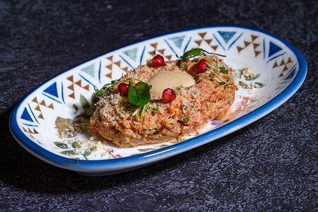 Пхали из болгарского перца, запечённого на мангале