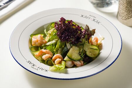 Салат с креветками