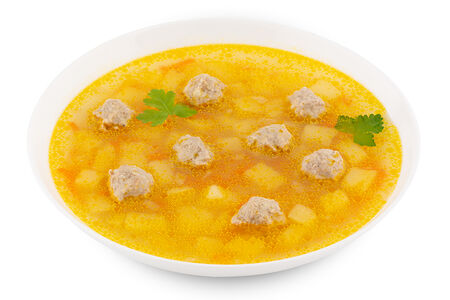 Суп картофельный с фрикадельками