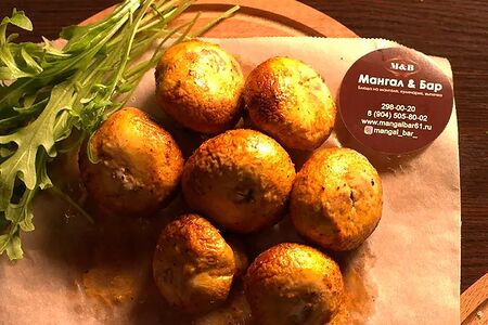 Грибы на мангале