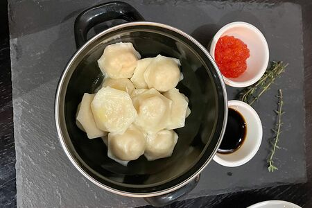 Пельмени с сёмгой