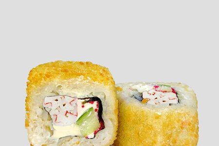 Жареный ролл с крабом