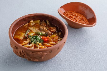 Лагман с ягненком