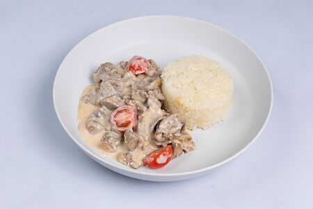 Мясо с грибами