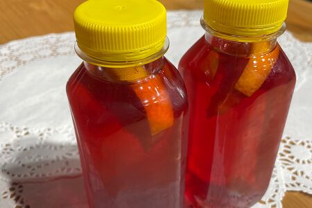 Чай каркаде с апельсином холодный