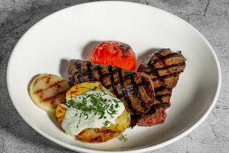 Печень телёнка на гриле