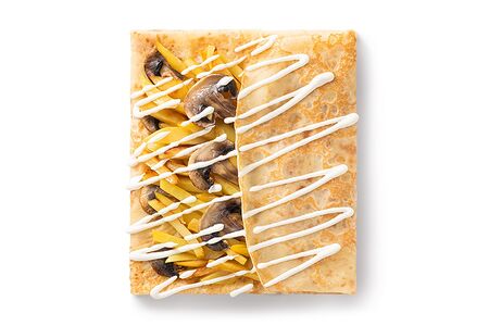 Блин с картофелем и грибами