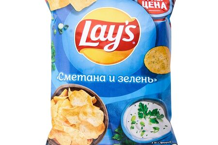 Lays Сметана и зелень