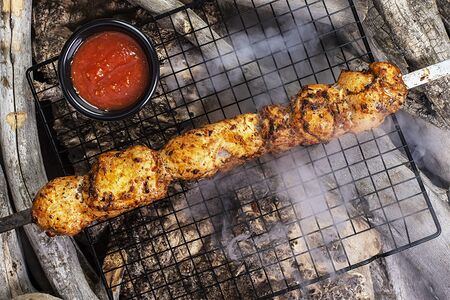 Шашлык из куриной грудки