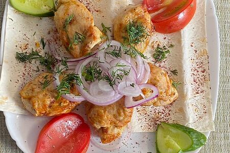 Шашлык из куриного филе