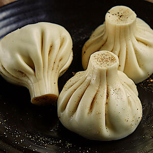 Вареные хинкали с телятиной