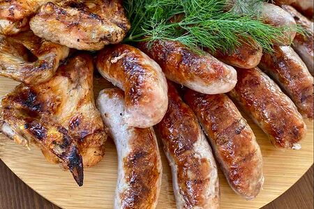 Колбаски домашние барбекю