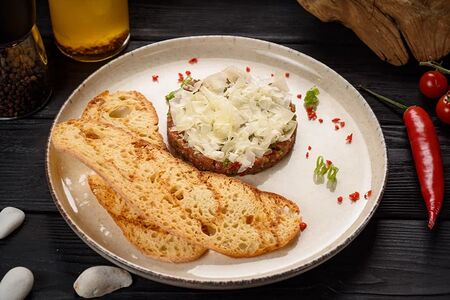 Тартар из мраморной говядины