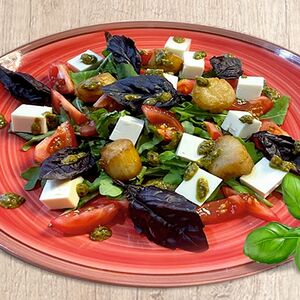 Теплый морской салат