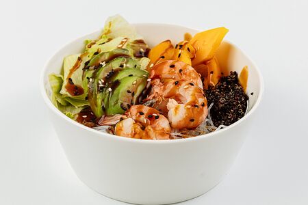 Боул с тигровыми креветками