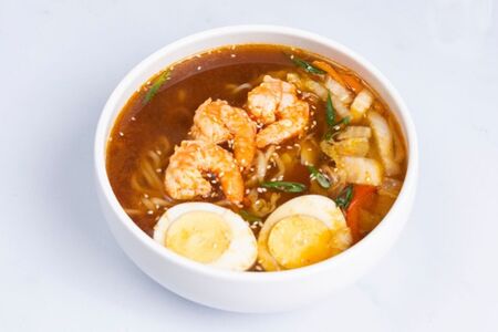 Рамён с креветками