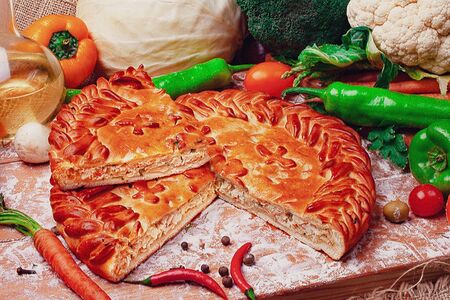 Пирог Курица-капуста