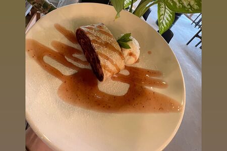 Штрудель с яблоком