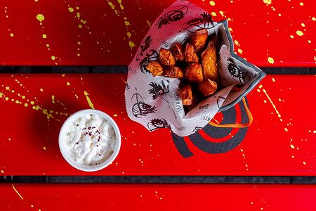 Запеченный батат с цитрусовым соусом