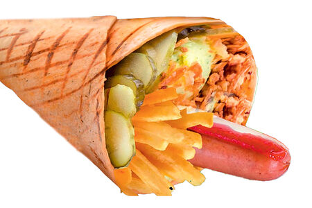 Хот-дог в тортилье