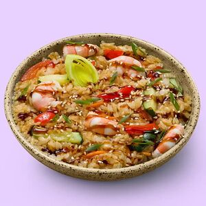 Тяхан с креветкой