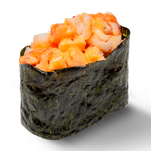 Гункан с креветкой (острый)