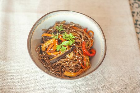 Яки Соба с курочкой и овощами