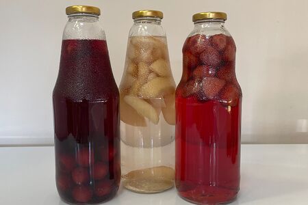 Компот домашний клубничный