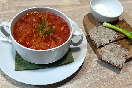 Борщ с курицей