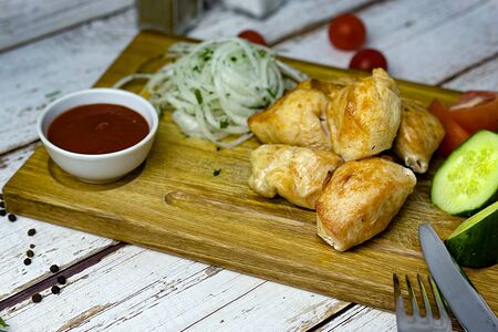 Шашлык из куриного филе