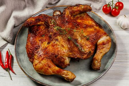 Курица на углях