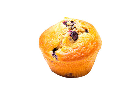 Маффин с черничным джемом