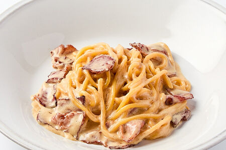 Детские спагетти Карбонара