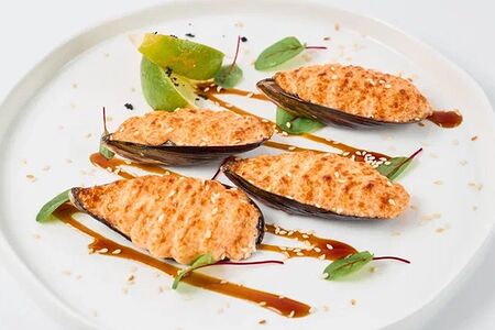 Мидии запеченные