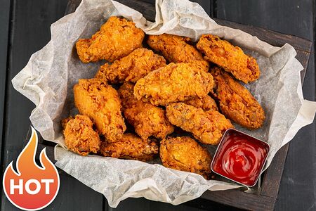 Жгучие куриные крылышки фри