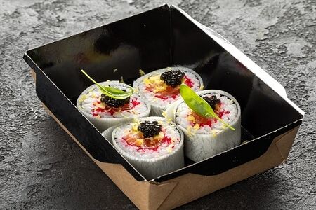 Дайкон-ролл с лососем