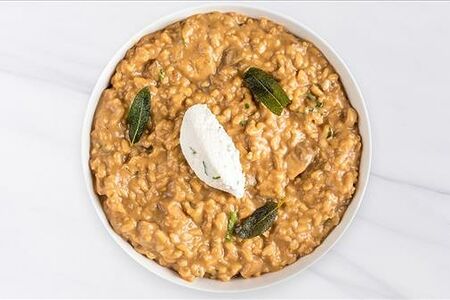 Белые грибы, вешенки, пармезан