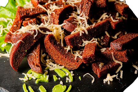 Гренки с чесноком и сыром