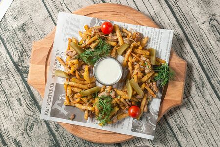 Картофель со свининой по-домашнему